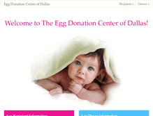 Tablet Screenshot of eggdonorcenter.com